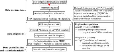 Development and Validation of a Semi-Automated, Preclinical, MRI-Template Based PET Image Data Analysis Tool for Rodents